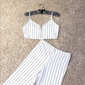 Pant suit. Top size large pants Med